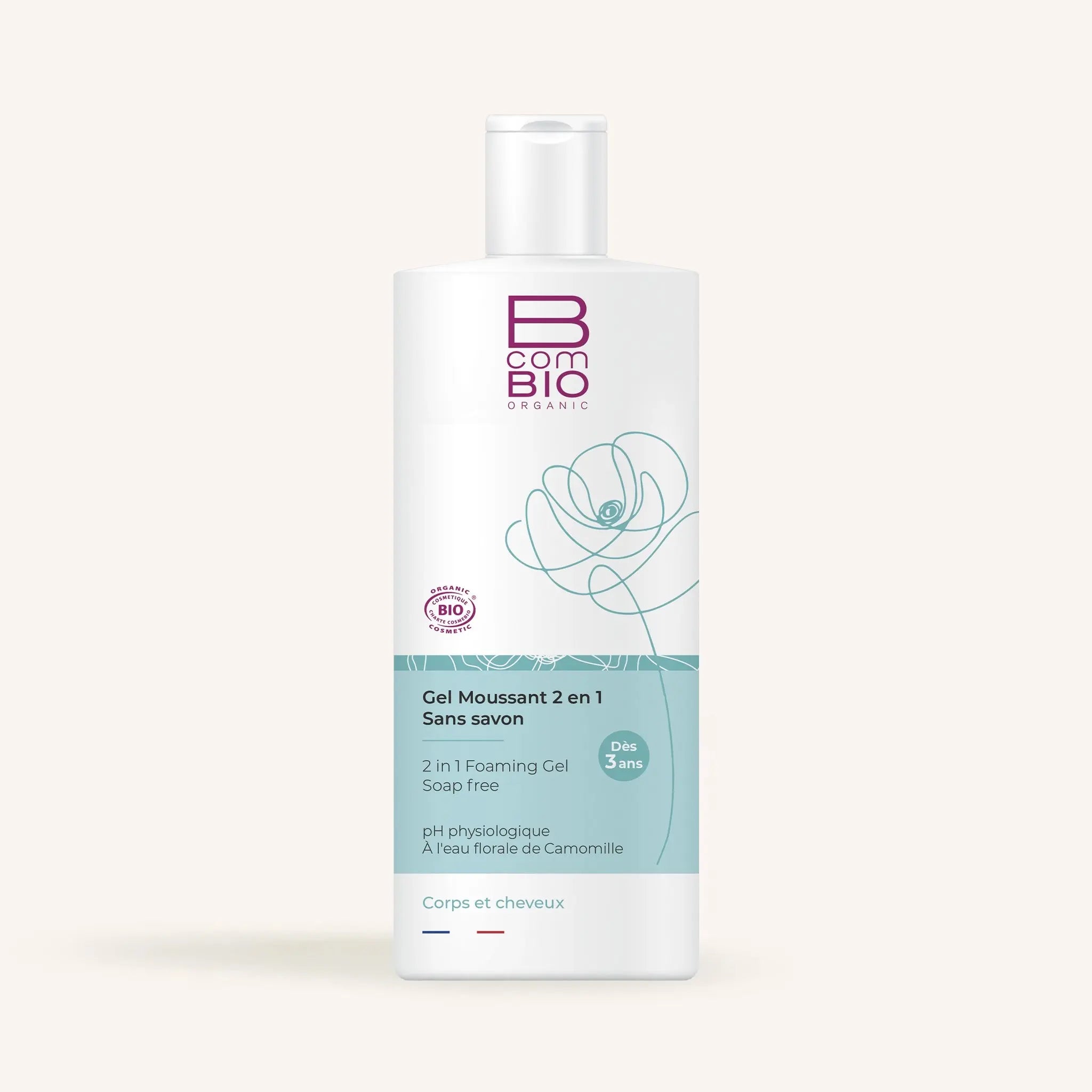 Gel Moussant 2 en 1 Sans savon BcomBIO